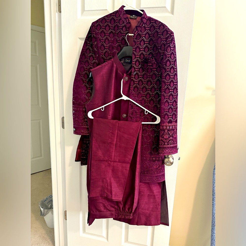 piece men’s indo western, wore it once, doesn’t fit anymore